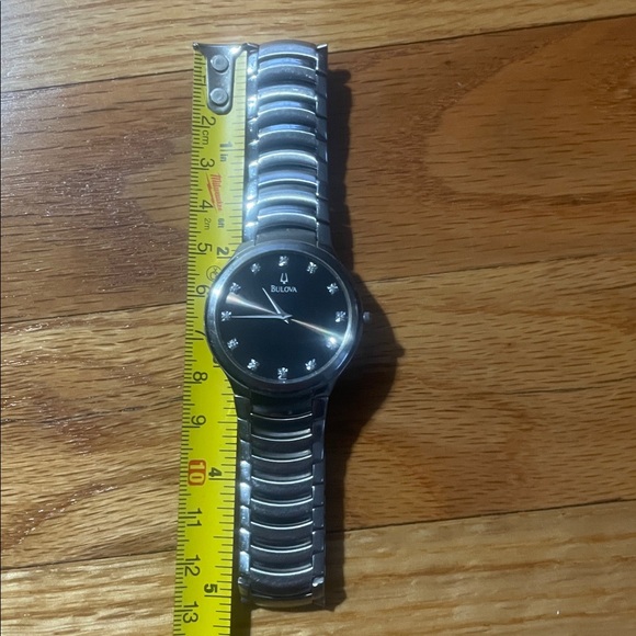 Bulova Diamond dress Watch with Black Dial - Picture 6 of 6